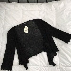 Black mesh dress cover